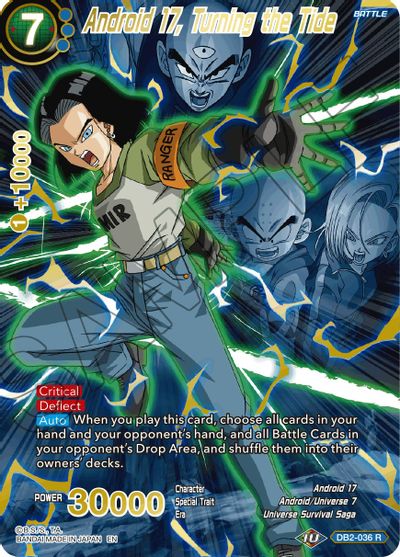 Android 17, Turning the Tide (Alternate Art) (DB2-036_R) [Special Anniversary Set 2021] | Rock City Comics
