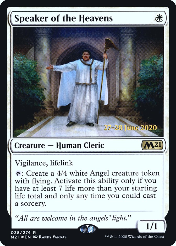 Speaker of the Heavens [Core Set 2021 Prerelease Promos] | Rock City Comics