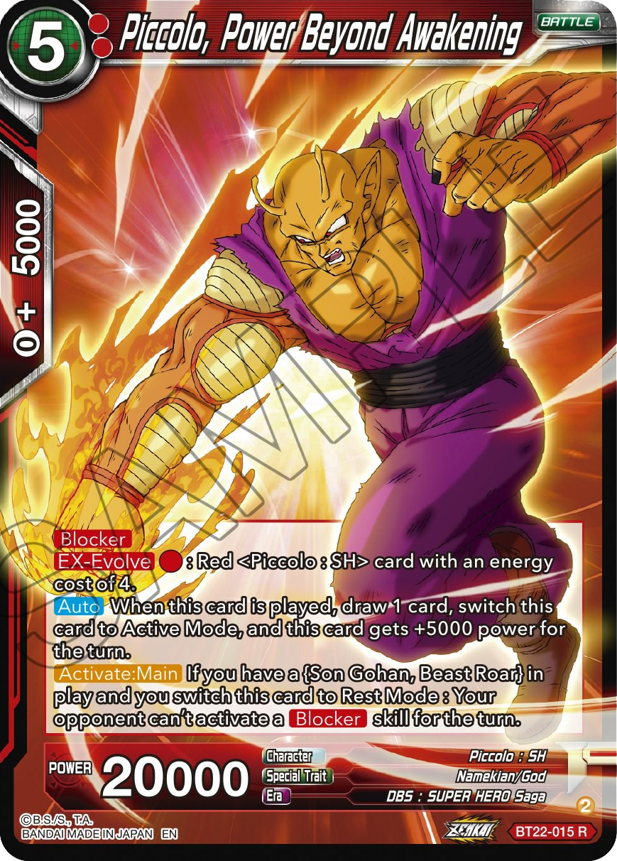 Piccolo, Power Beyond Awakening (BT22-015) [Critical Blow] | Rock City Comics