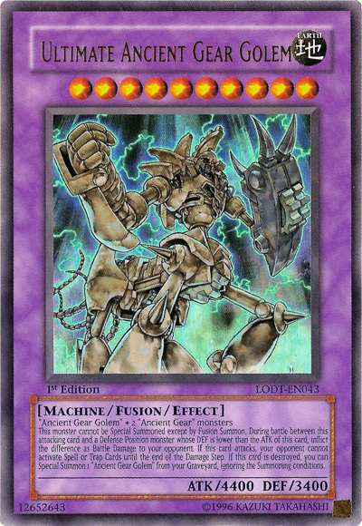 Ultimate Ancient Gear Golem [LODT-EN043] Ultra Rare | Rock City Comics