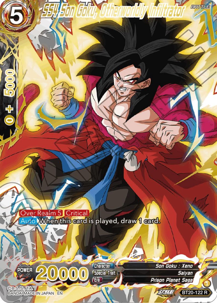 SS4 Son Goku, Otherworldly Infiltrator (Gold-Stamped) (BT20-122) [Power Absorbed] | Rock City Comics