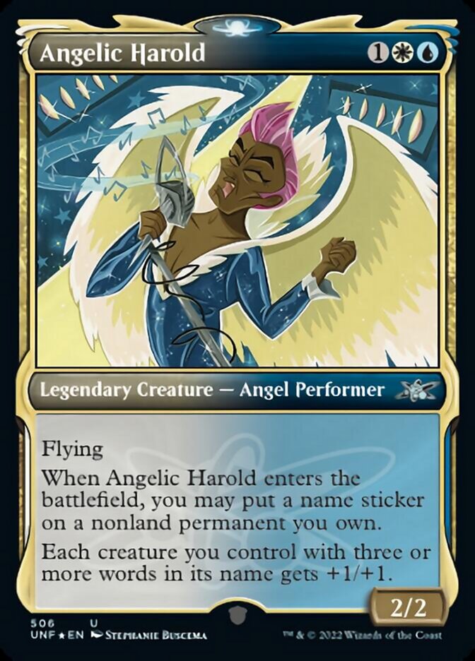 Angelic Harold (Showcase) (Galaxy Foil) [Unfinity] | Rock City Comics