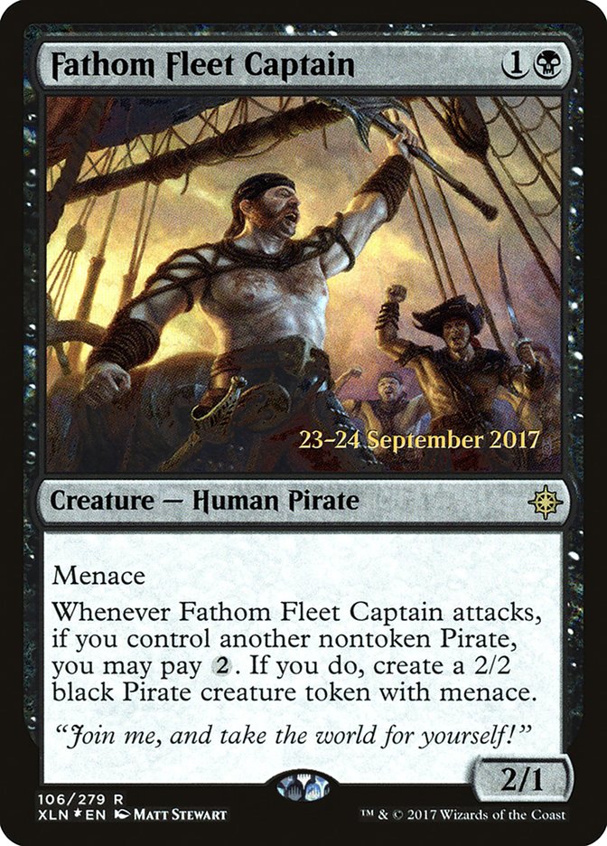Fathom Fleet Captain [Ixalan Prerelease Promos] | Rock City Comics