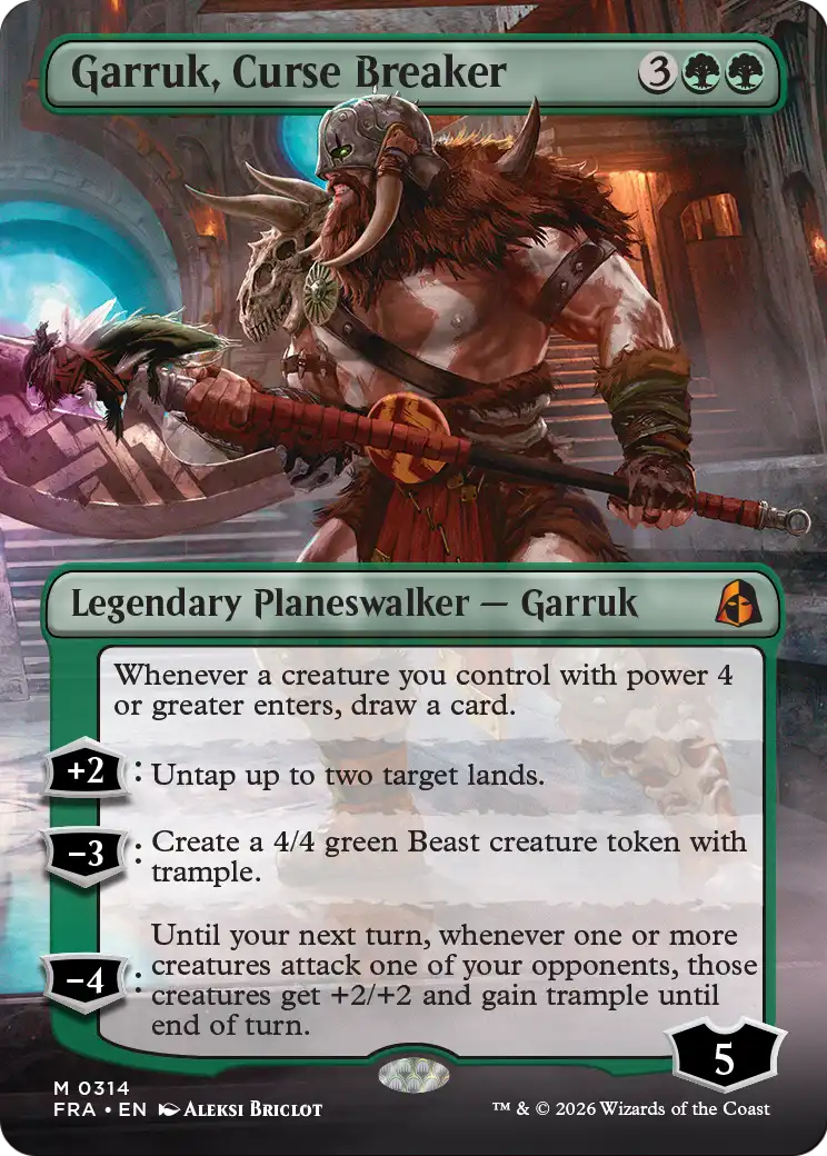 Garruk, Curse Breaker (Borderless) [Reality Fracture] | Rock City Comics