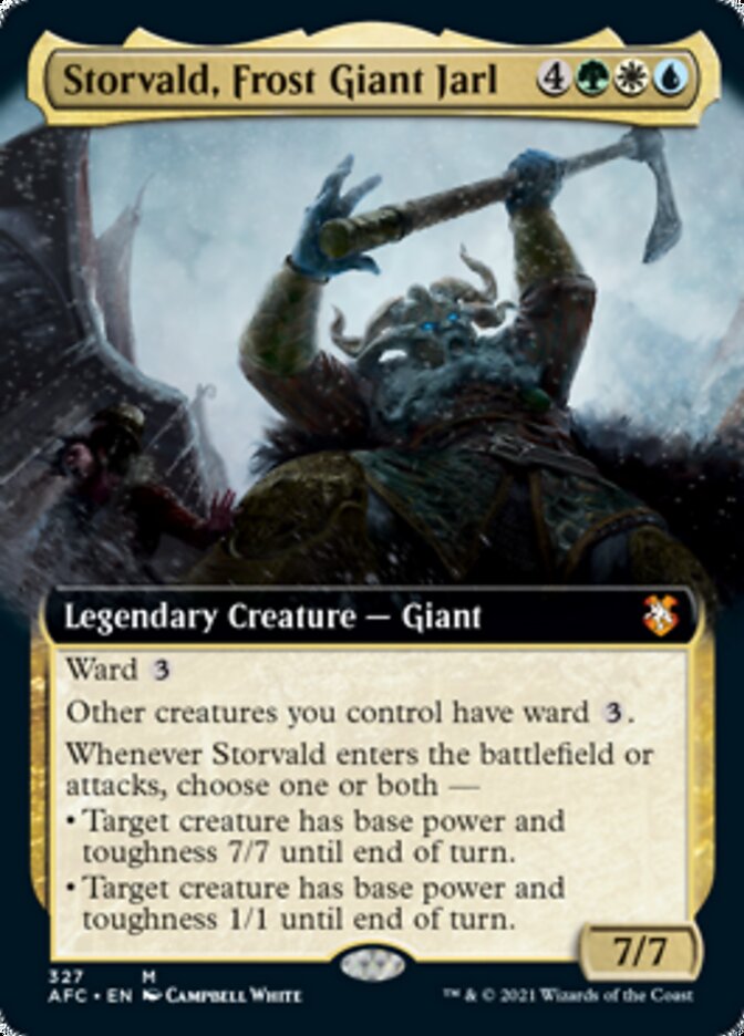 Storvald, Frost Giant Jarl (Extended Art) [Dungeons & Dragons: Adventures in the Forgotten Realms Commander] | Rock City Comics