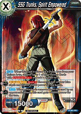 SSG Trunks, Spirit Empowered (Gold Stamped) (P-361) [Promotion Cards] | Rock City Comics