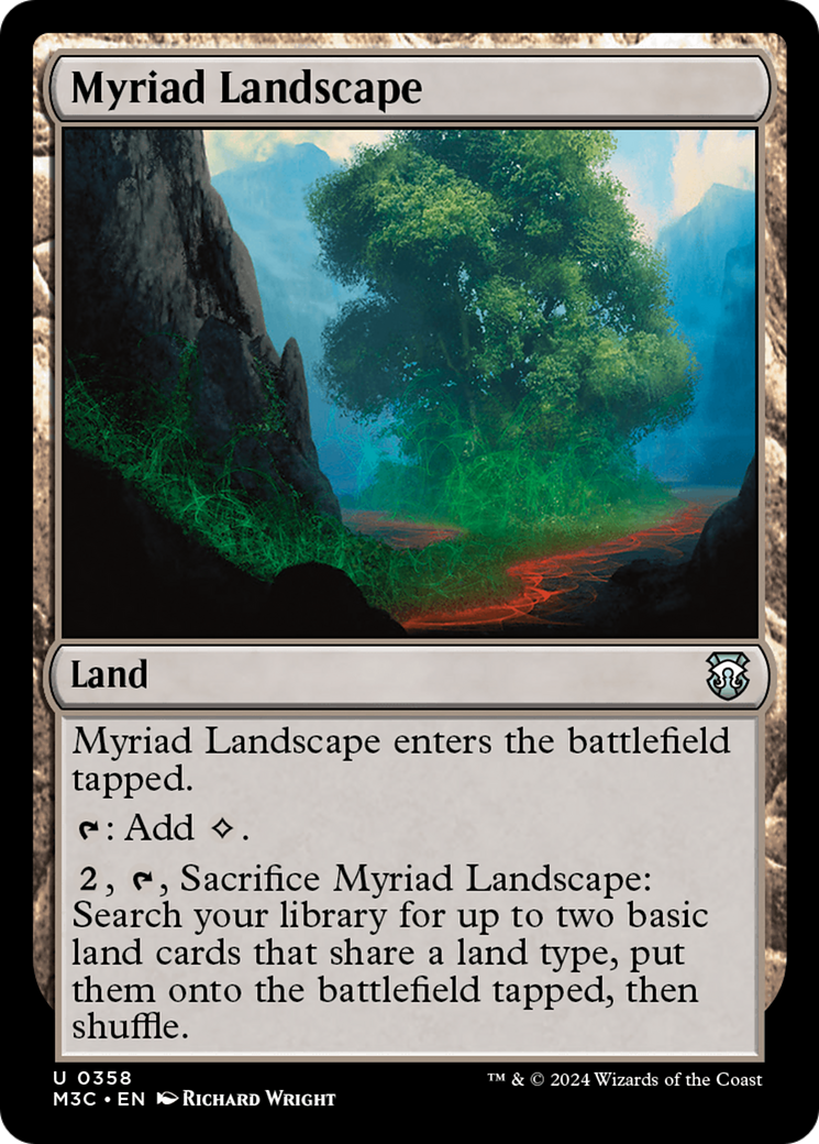 Myriad Landscape (Ripple Foil) [Modern Horizons 3 Commander] | Rock City Comics