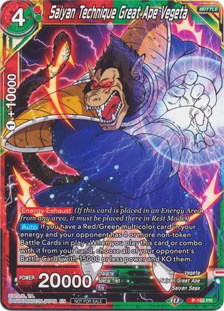 Saiyan Technique Great Ape Vegeta (P-169) [Promotion Cards] | Rock City Comics