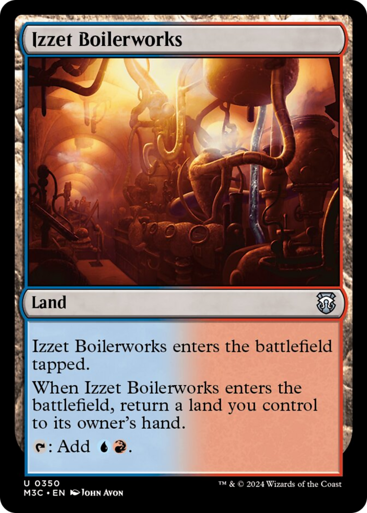 Izzet Boilerworks (Ripple Foil) [Modern Horizons 3 Commander] | Rock City Comics