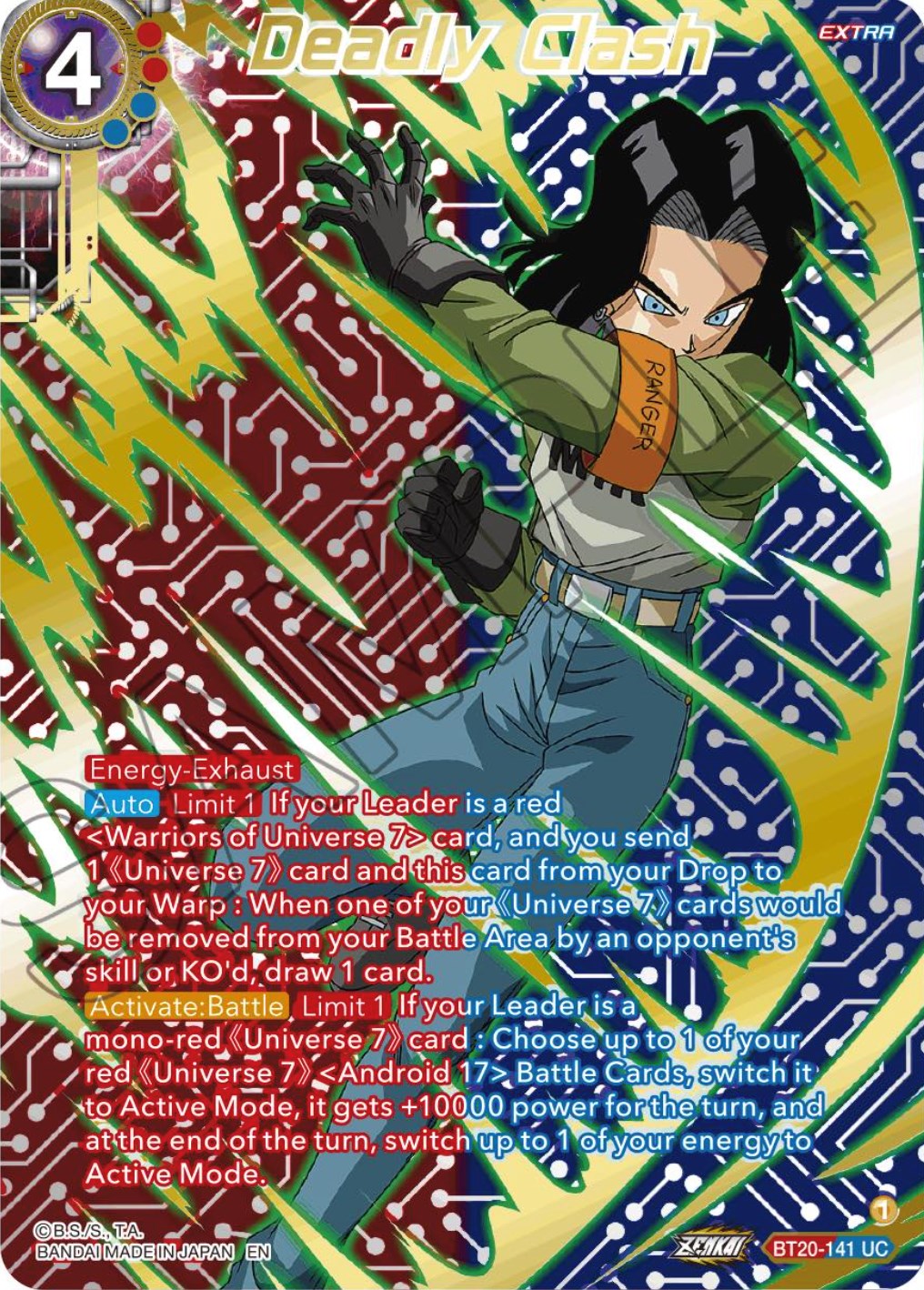 Deadly Clash (Gold-Stamped) (BT20-141) [Power Absorbed] | Rock City Comics