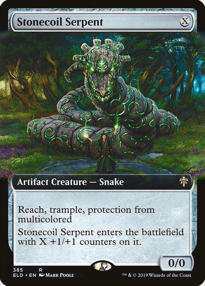 Stonecoil Serpent (Extended Art) [Throne of Eldraine] | Rock City Comics