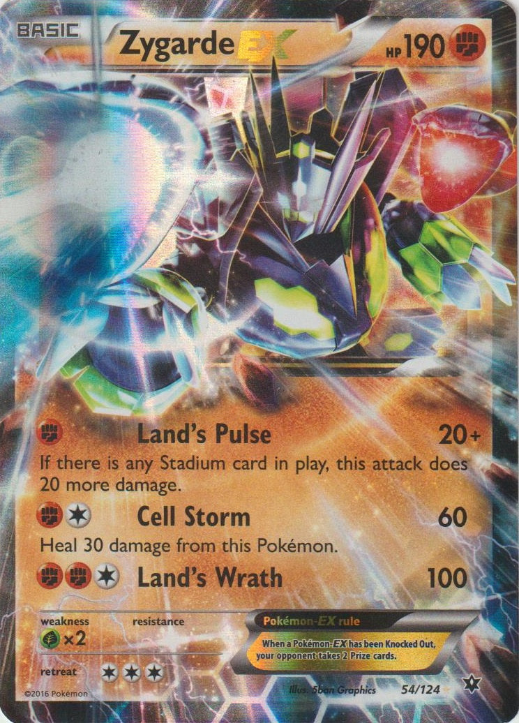 Zygarde EX (054/124) (Jumbo Card) [XY: Fates Collide] | Rock City Comics