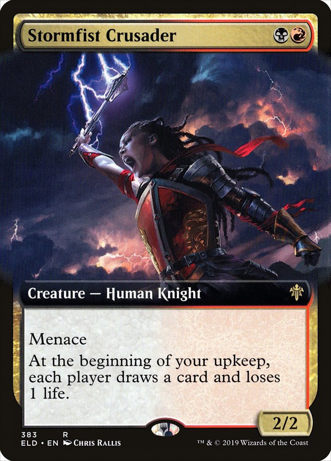 Stormfist Crusader (Extended Art) [Throne of Eldraine] | Rock City Comics