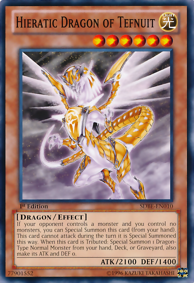 Hieratic Dragon of Tefnuit [SDBE-EN010] Common | Rock City Comics