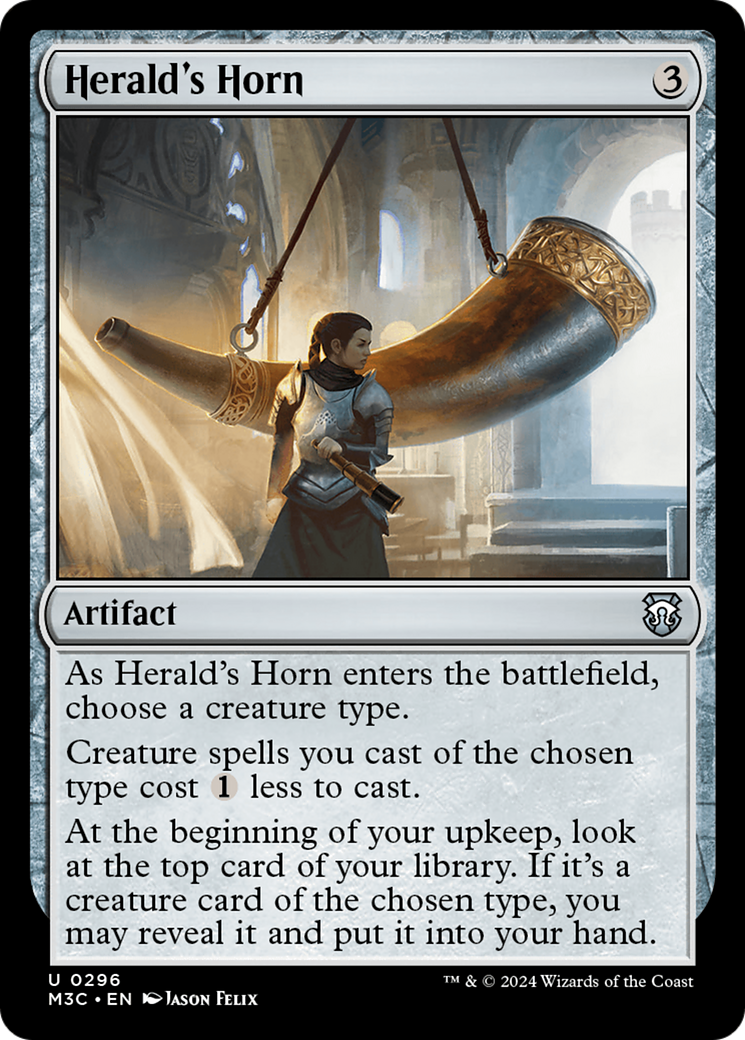 Herald's Horn (Ripple Foil) [Modern Horizons 3 Commander] | Rock City Comics