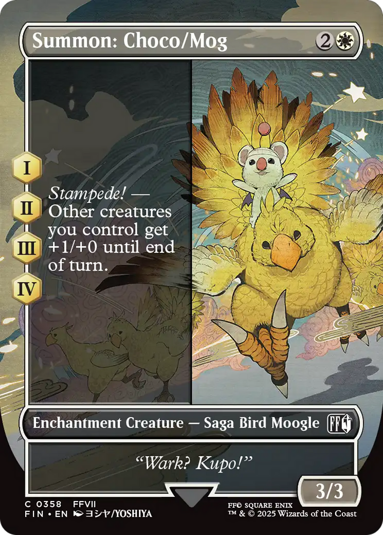 Summon: Choco/Mog (Borderless) [FINAL FANTASY] | Rock City Comics