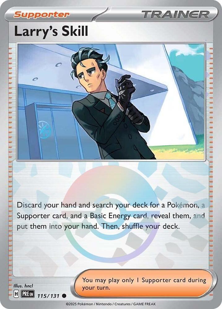 Larry's Skill (115/131) (Poke Ball Pattern) [Scarlet & Violet: Prismatic Evolutions] | Rock City Comics