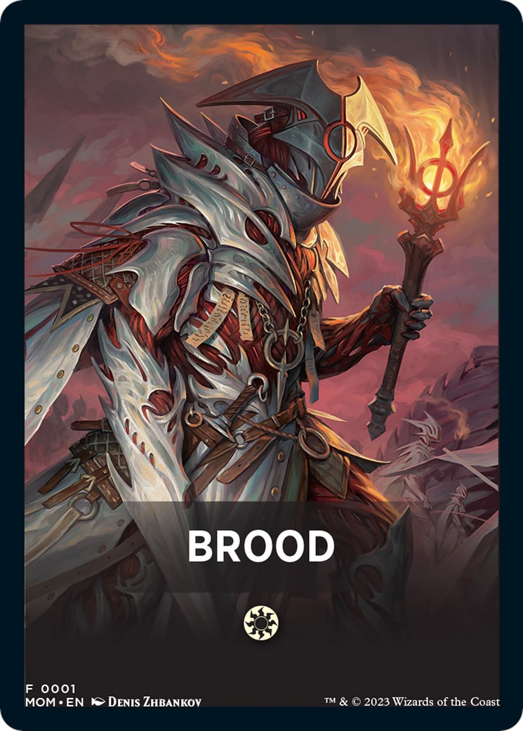 Brood Theme Card [March of the Machine Tokens] | Rock City Comics