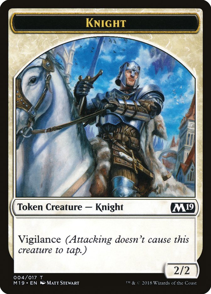 Knight Token [Core Set 2019 Tokens] | Rock City Comics