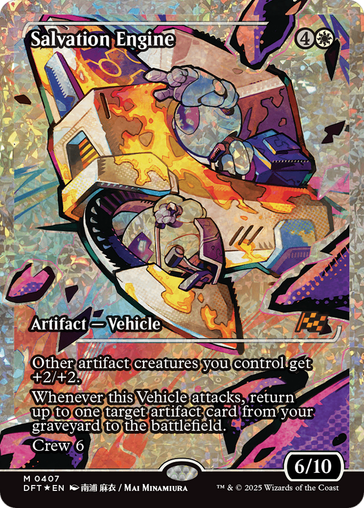 Salvation Engine (Showcase) (Fracture Foil) [Aetherdrift] | Rock City Comics