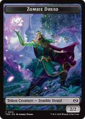 Insect (0022) // Zombie Druid Double-Sided Token [Tarkir: Dragonstorm Commander Tokens] | Rock City Comics