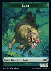 Boar // Knight Double-Sided Token [Double Masters 2022 Tokens] | Rock City Comics