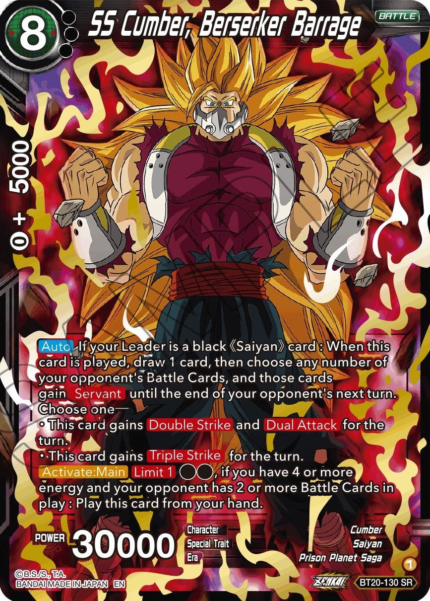 SS Cumber, Berserker Barrage (BT20-130) [Power Absorbed] | Rock City Comics