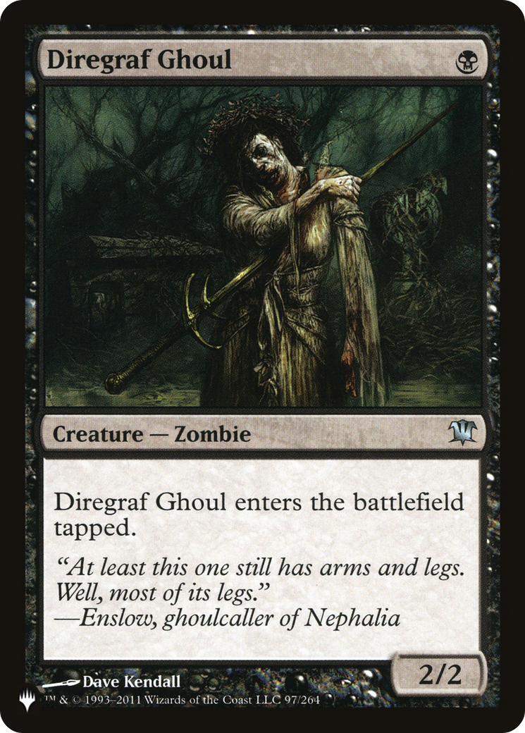 Diregraf Ghoul [The List Reprints] | Rock City Comics