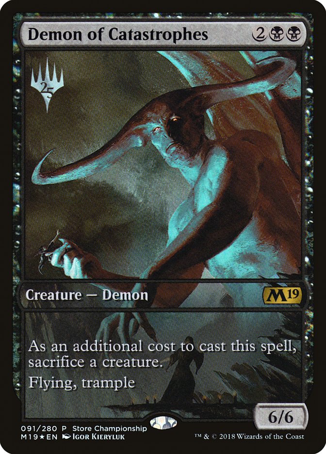 Demon of Catastrophes (Store Championship) (Full Art) [Core Set 2019 Promos] | Rock City Comics