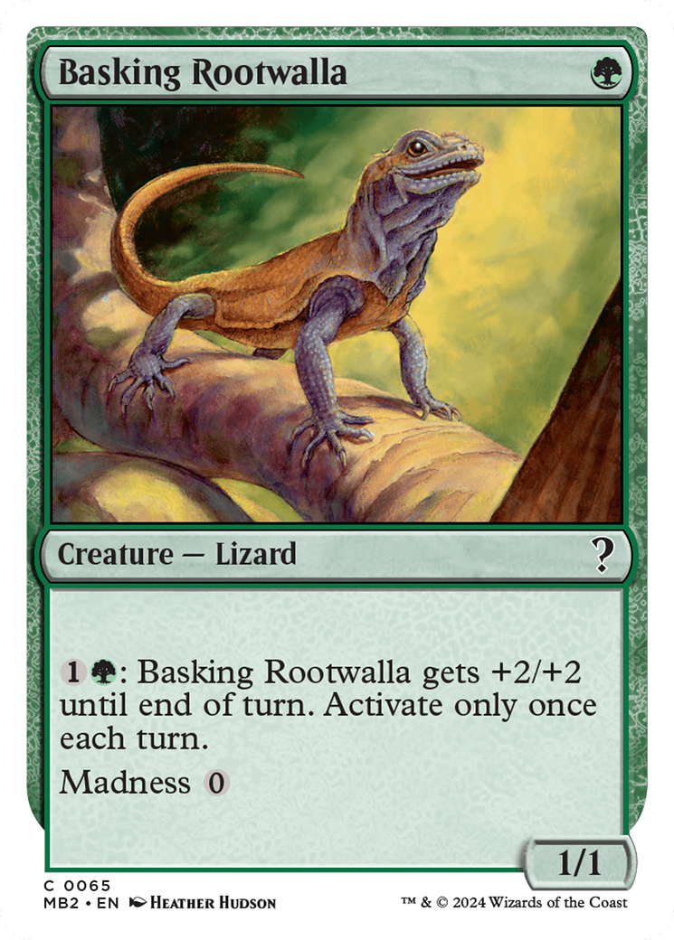 Basking Rootwalla (White Border) [Mystery Booster 2] | Rock City Comics