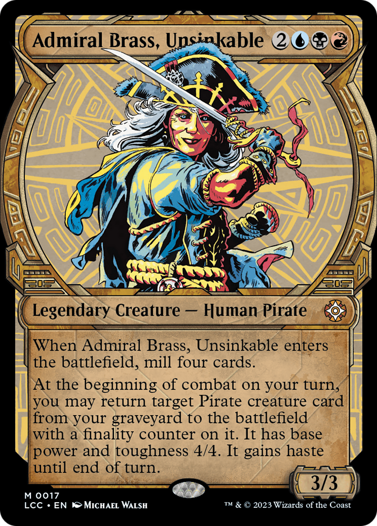 Admiral Brass, Unsinkable (Showcase) [The Lost Caverns of Ixalan Commander] | Rock City Comics