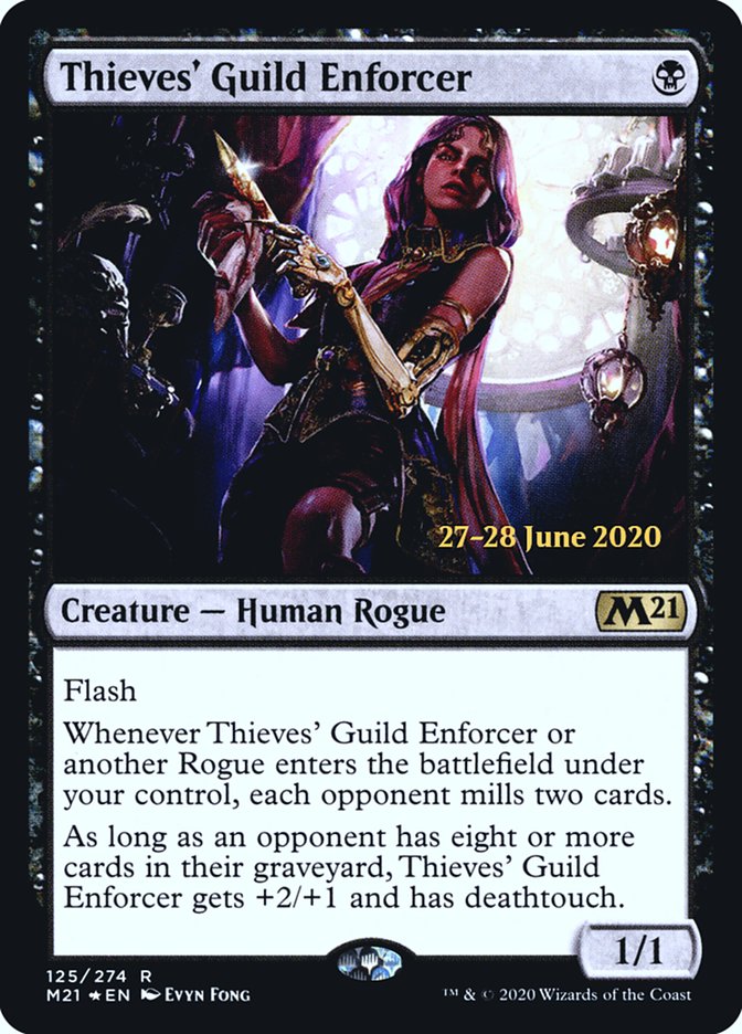 Thieves' Guild Enforcer [Core Set 2021 Prerelease Promos] | Rock City Comics