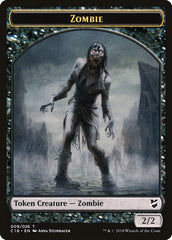Manifest // Zombie Double-Sided Token [Commander 2018 Tokens] | Rock City Comics