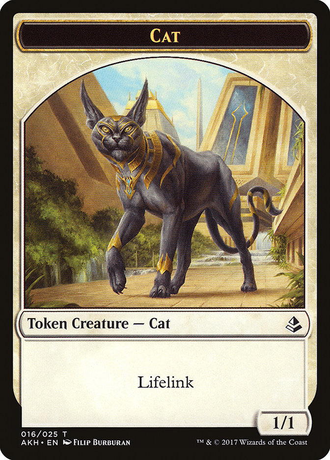 Earthshaker Khenra // Cat Double-Sided Token [Hour of Devastation Tokens] | Rock City Comics