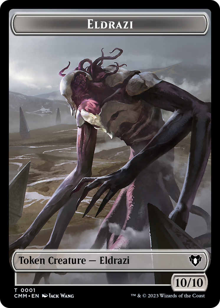 Eldrazi // Phyrexian Germ Double-Sided Token [Commander Masters Tokens] | Rock City Comics