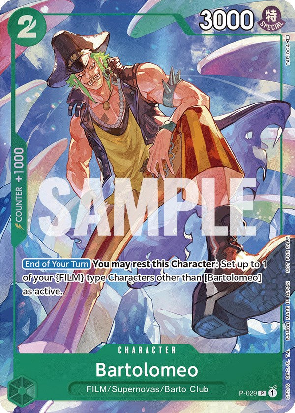 Bartolomeo (Event Pack Vol. 1) [One Piece Promotion Cards] | Rock City Comics