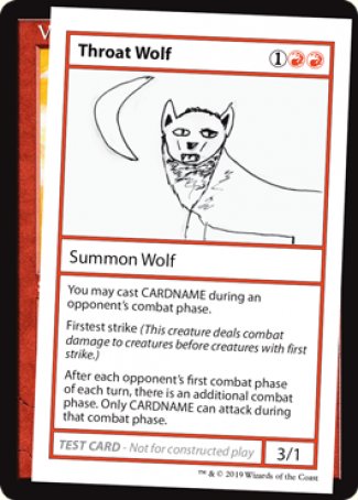 Throat Wolf (2021 Edition) [Mystery Booster Playtest Cards] | Rock City Comics