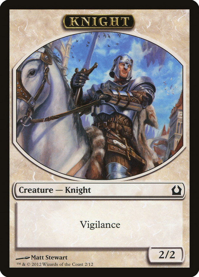 Knight Token [Return to Ravnica Tokens] | Rock City Comics