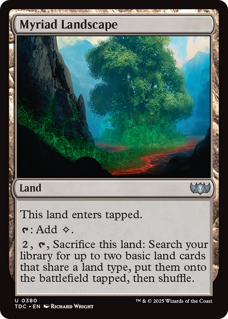 Myriad Landscape [Tarkir: Dragonstorm Commander] | Rock City Comics