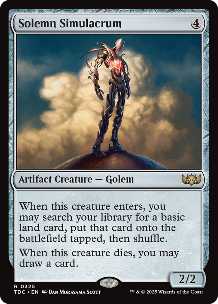 Solemn Simulacrum [Tarkir: Dragonstorm Commander] | Rock City Comics