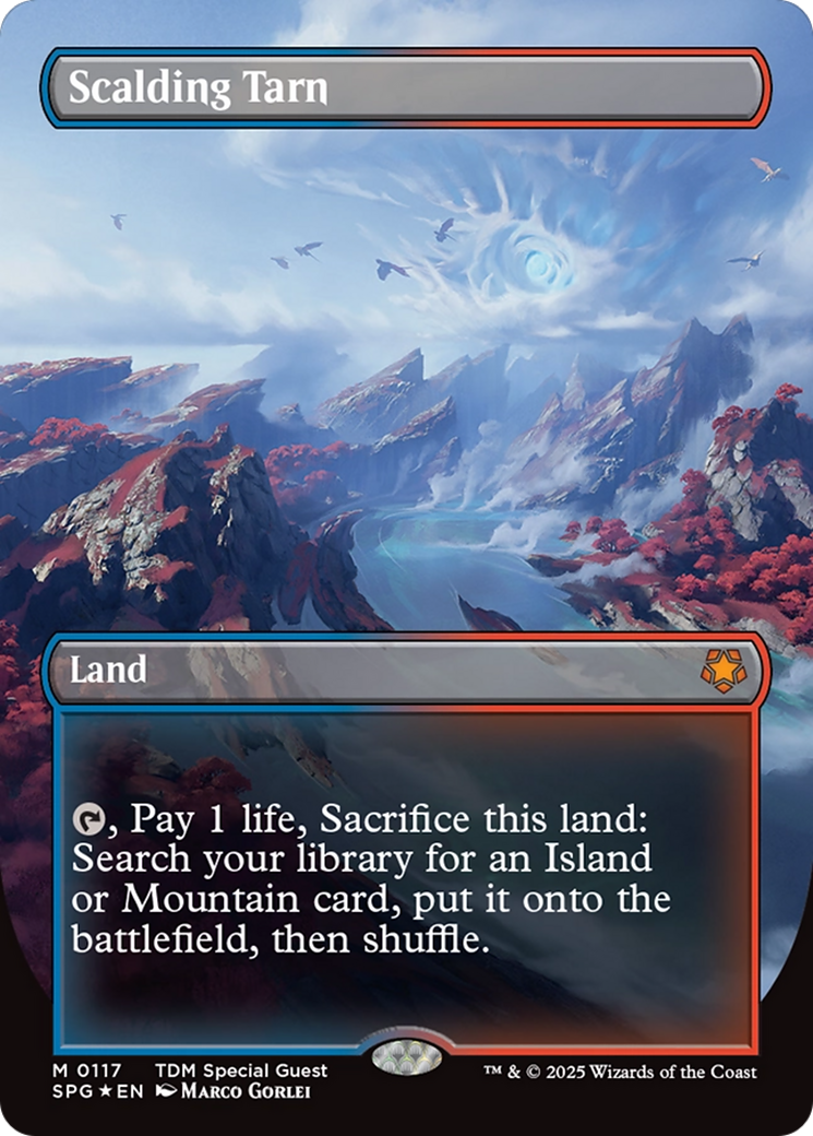 Scalding Tarn (Borderless) (Dragonscale Foil) [Tarkir: Dragonstorm Special Guests] | Rock City Comics