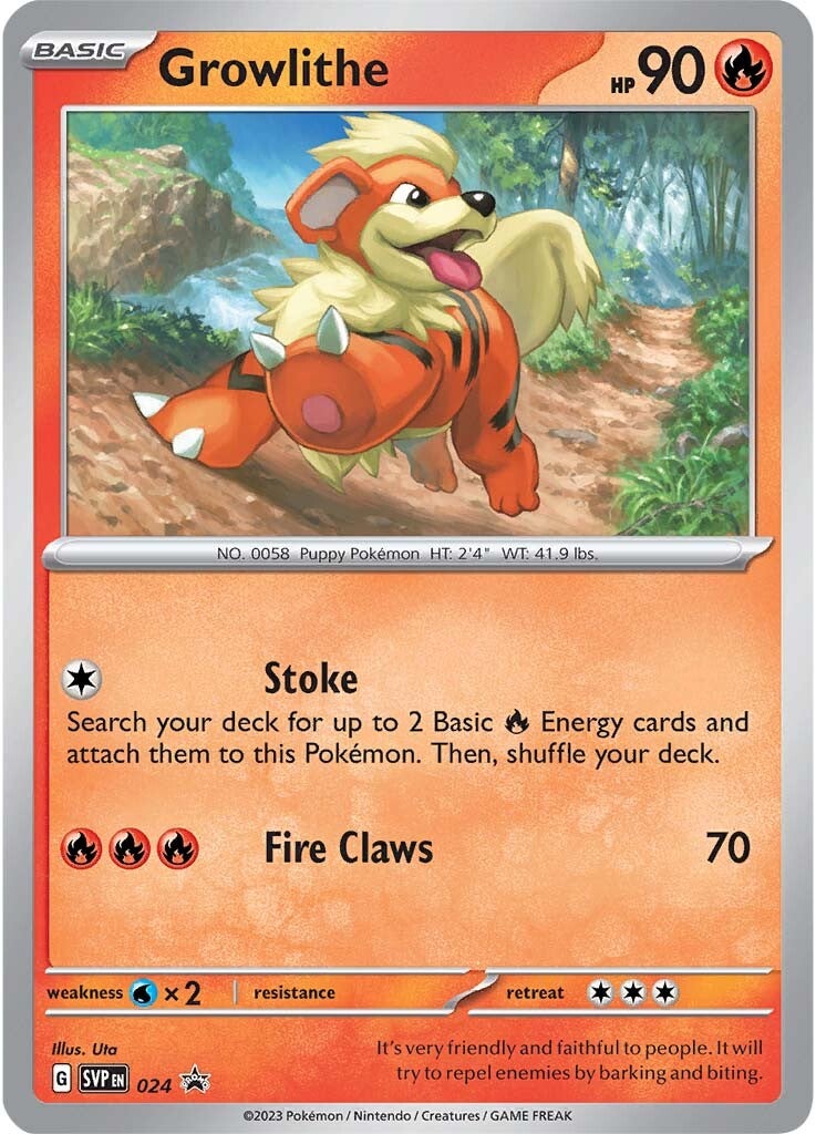 Growlithe (024) [Scarlet & Violet: Black Star Promos] | Rock City Comics