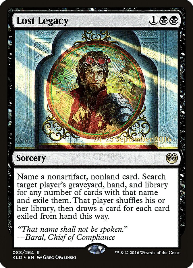 Lost Legacy [Kaladesh Prerelease Promos] | Rock City Comics
