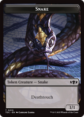 Snake // Myr Double-Sided Token [Tarkir: Dragonstorm Commander Tokens] | Rock City Comics