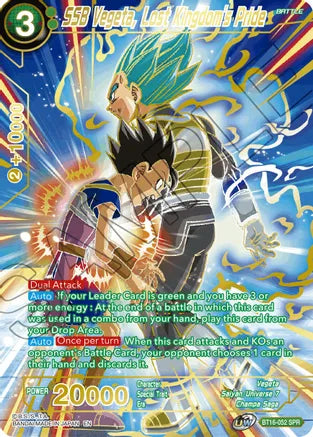 SSB Vegeta, Lost Kingdom's Pride (SPR) (BT16-052) [Realm of the Gods] | Rock City Comics