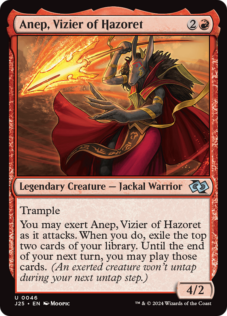 Anep, Vizier of Hazoret (Anime) [Foundations Jumpstart] | Rock City Comics