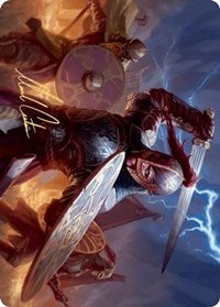 Beskir Shieldmate Art Card (Gold-Stamped Signature) [Kaldheim Art Series] | Rock City Comics