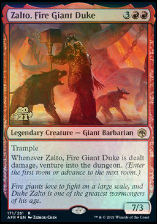 Zalto, Fire Giant Duke [Dungeons & Dragons: Adventures in the Forgotten Realms Prerelease Promos] | Rock City Comics