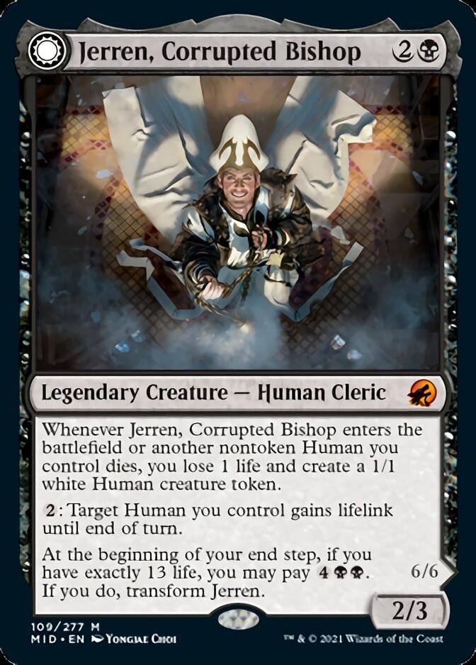 Jerren, Corrupted Bishop // Ormendahl, the Corrupted [Innistrad: Midnight Hunt] | Rock City Comics