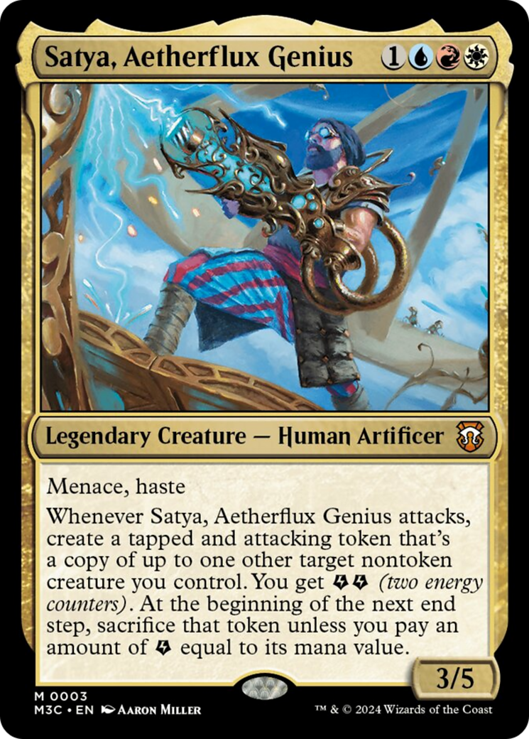 Satya, Aetherflux Genius [Modern Horizons 3 Commander] | Rock City Comics